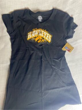 Rivalry Threads Black Tee with Gold Print